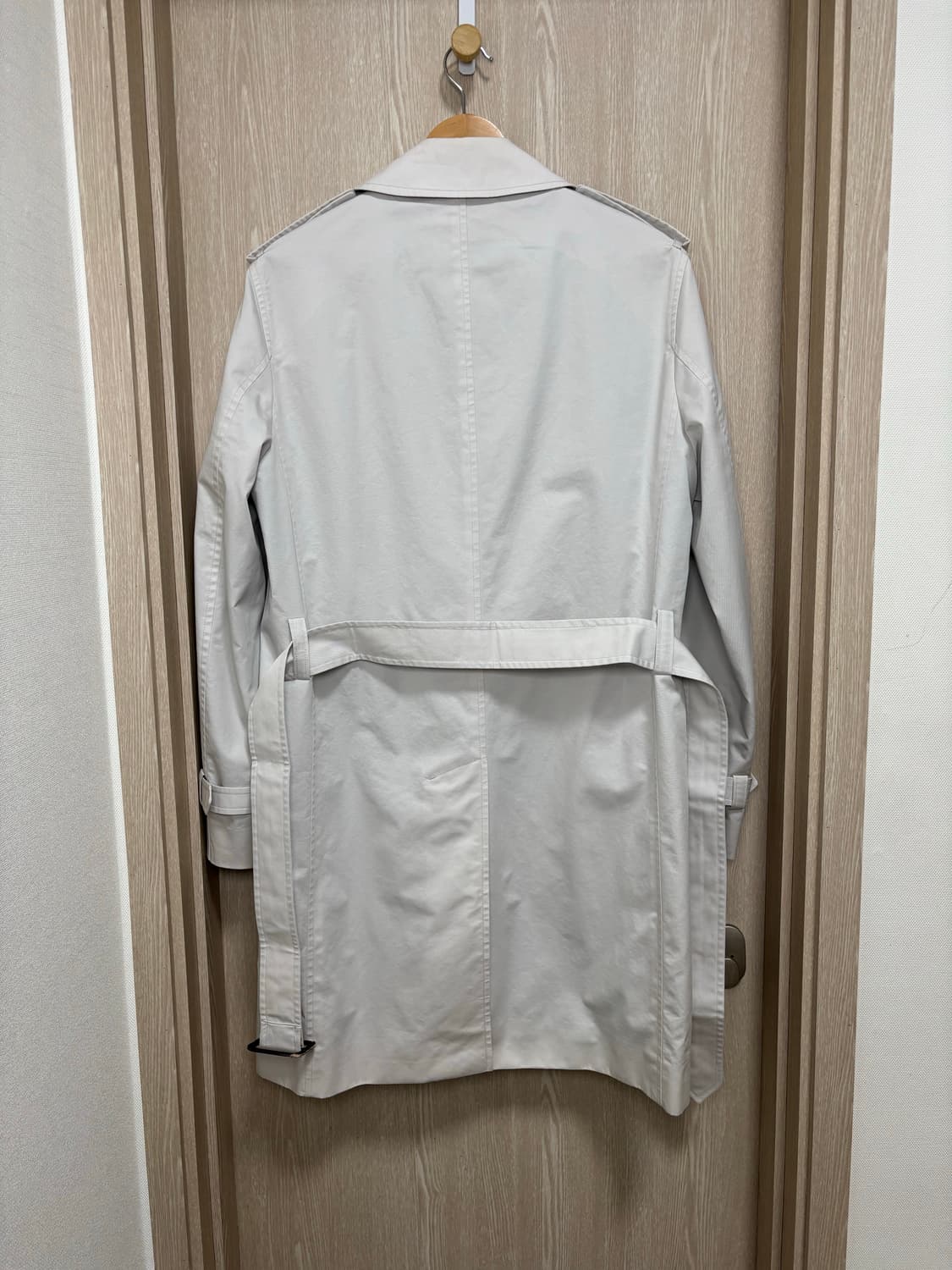 산드로옴므 벨티드 트렌치코트M/아이보리 상품이미지4