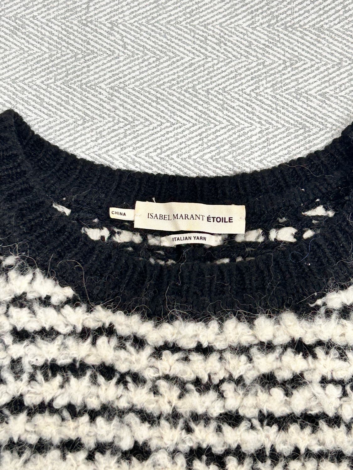 이자벨마랑 에뚜왈 알파카 울 혼방 스트라이프 니트 55 상품이미지5