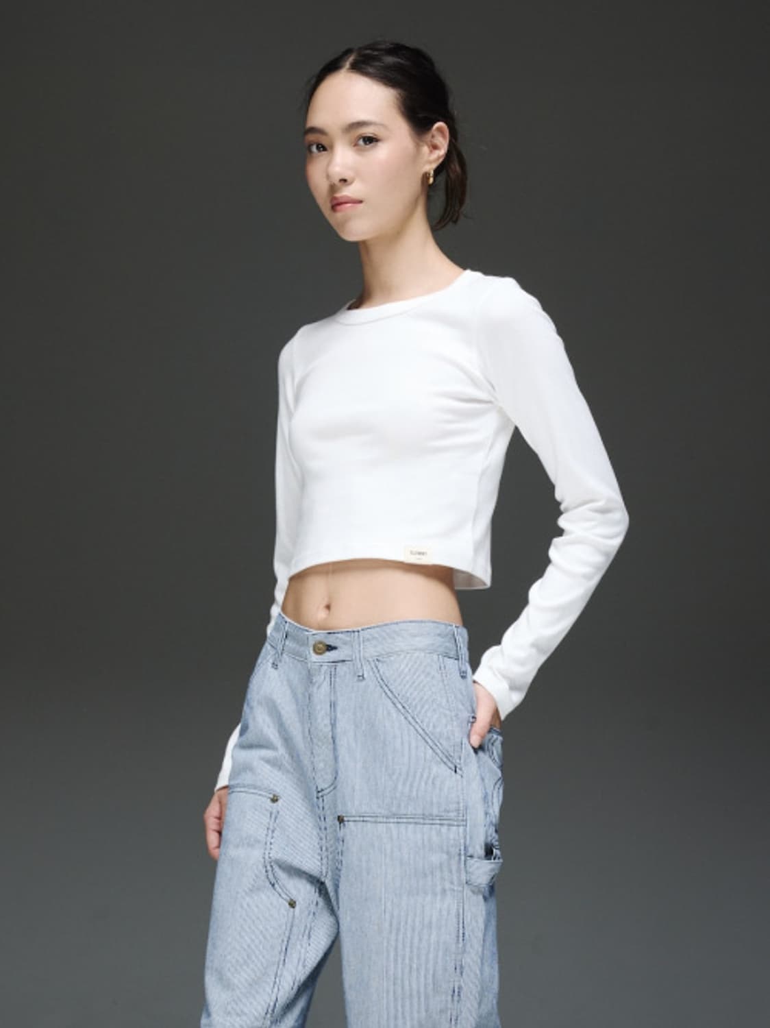 [S] 글로니 G 컴포트 롱슬리브 화이트 상품이미지1