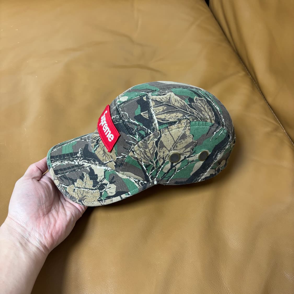 슈프림 캠프캡 모자 박스로고 22FW 밀리터리 카모 상품이미지4