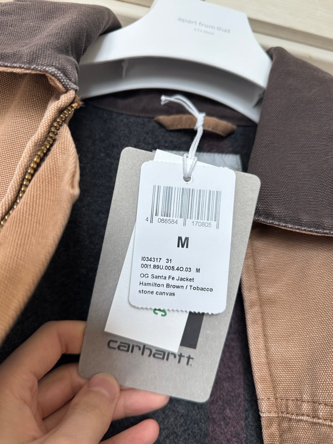 칼하트 wip 산타페 자켓 브라운/타바코 m사이즈 25ss 상품이미지3