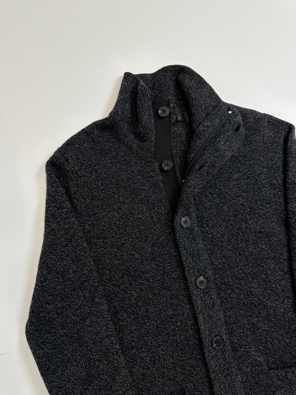 DKNY 오버핏 그레이 포켓 터틀넥 가디건 s 상품이미지1