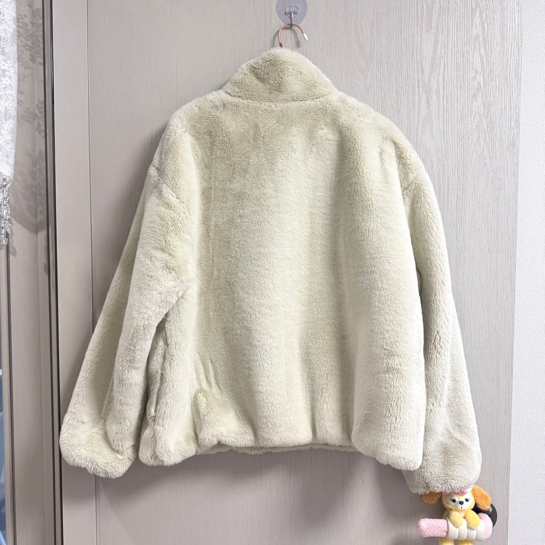 (90) 나이키 빅스우시 퍼자켓 아이보리  상품이미지5