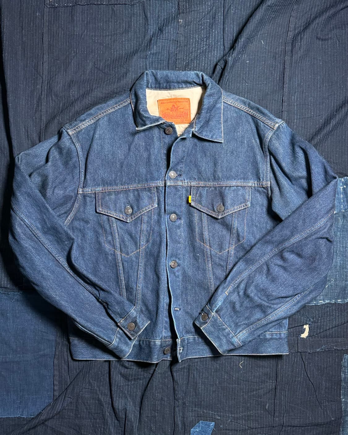 90-00‘s 라운드 하우스 Lot RJ03 데님 트러커 자켓 42 상품이미지1