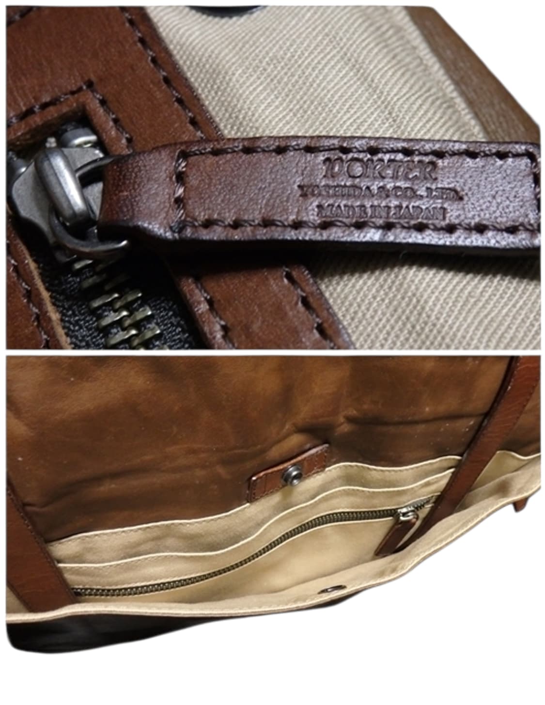 요시다 포터 소가죽 플랩 크로스백 상품이미지5