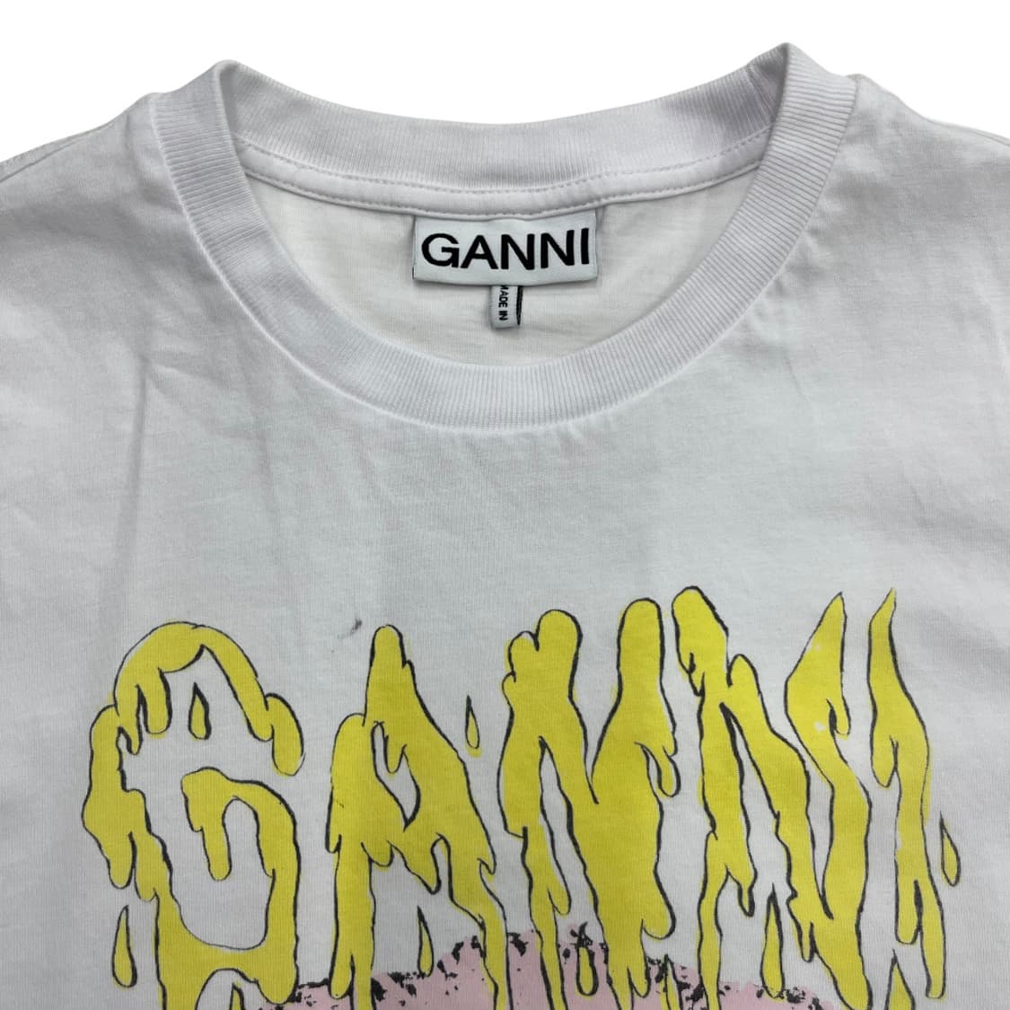 가니 딸기우유베어 화이트 반팔 상품이미지4