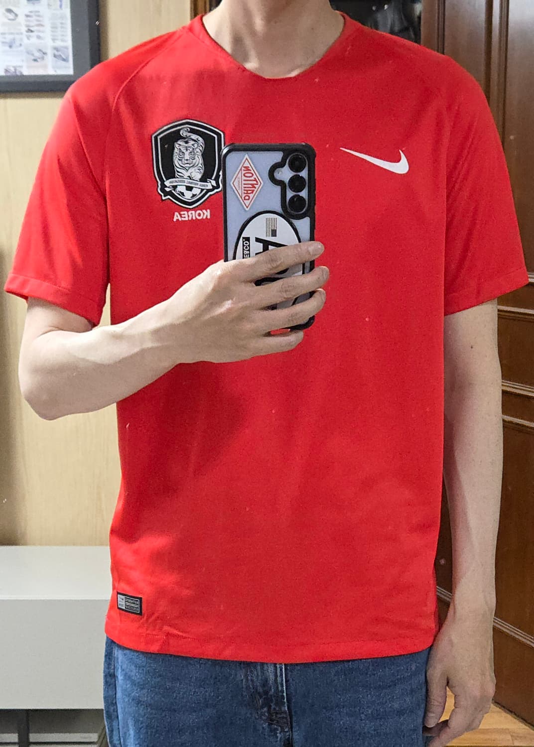 (착샷) 나이키 대한민국 국가대표 유니폼 18-20시즌 져지 상품이미지9