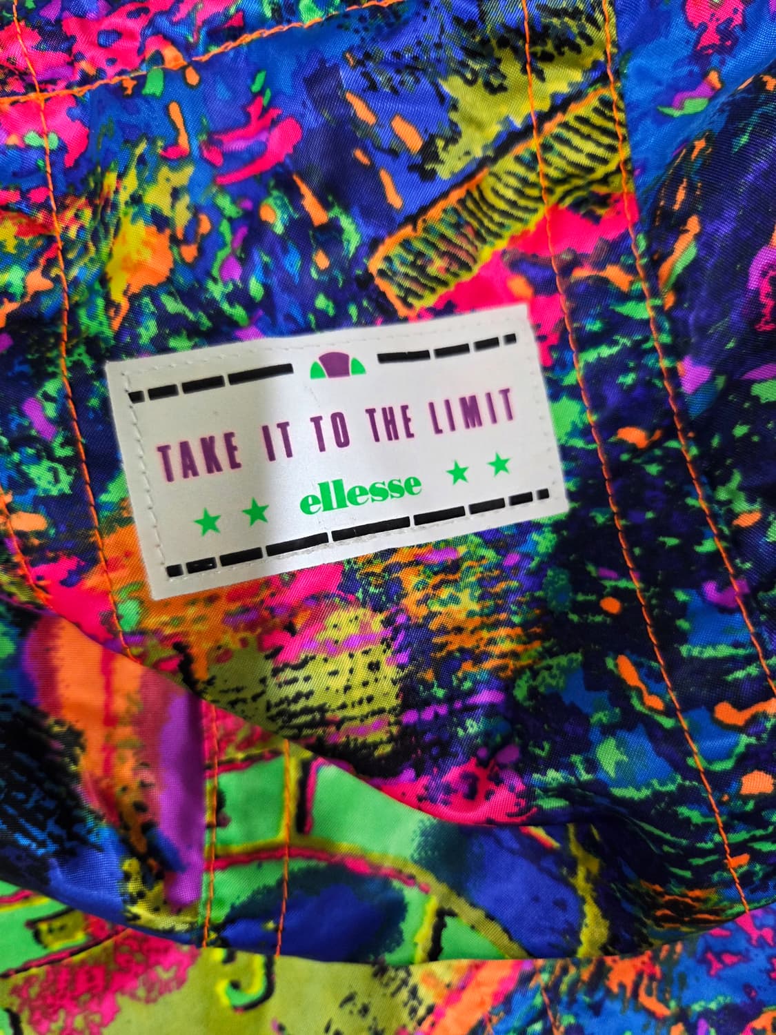 엘레쎄 재팬 블루 마블링 컬러 패딩 점퍼 상품이미지6