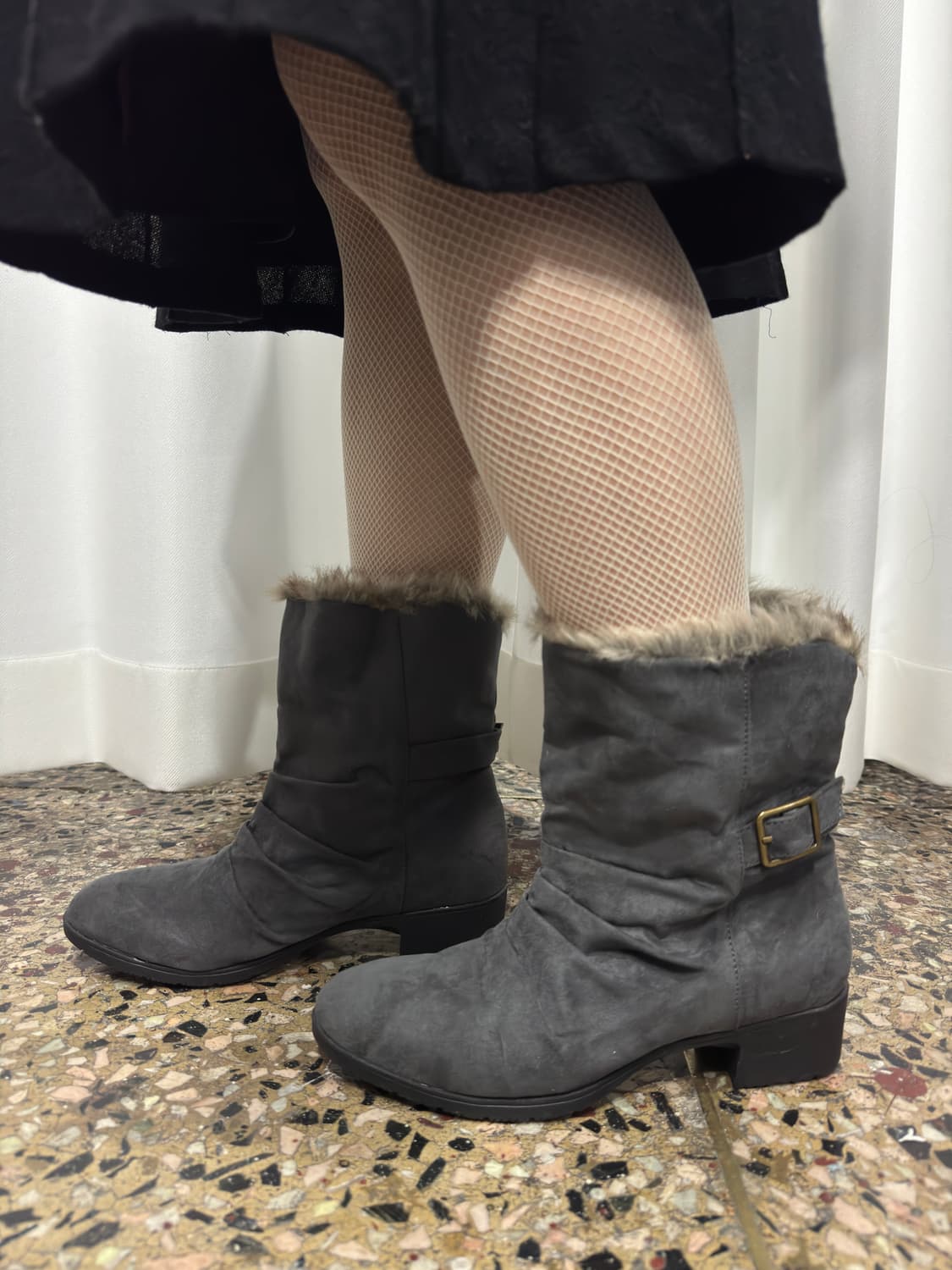 beauth wrinkle fur boots 상품이미지1