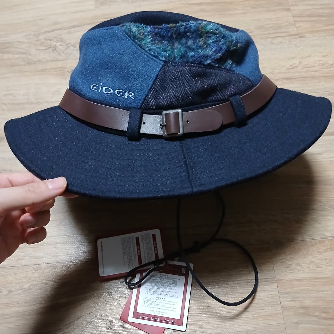 택붙은 미사용 elder 아이더 모직 아크릴 벙거지 사파리햇 모자 상품이미지8