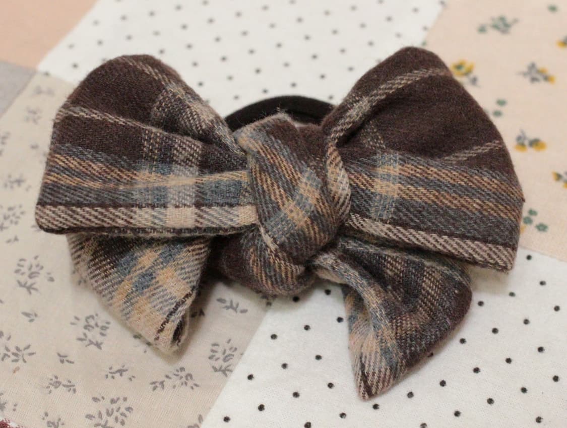 핸드메이드 리본 머리끈 2개세트 상품이미지2