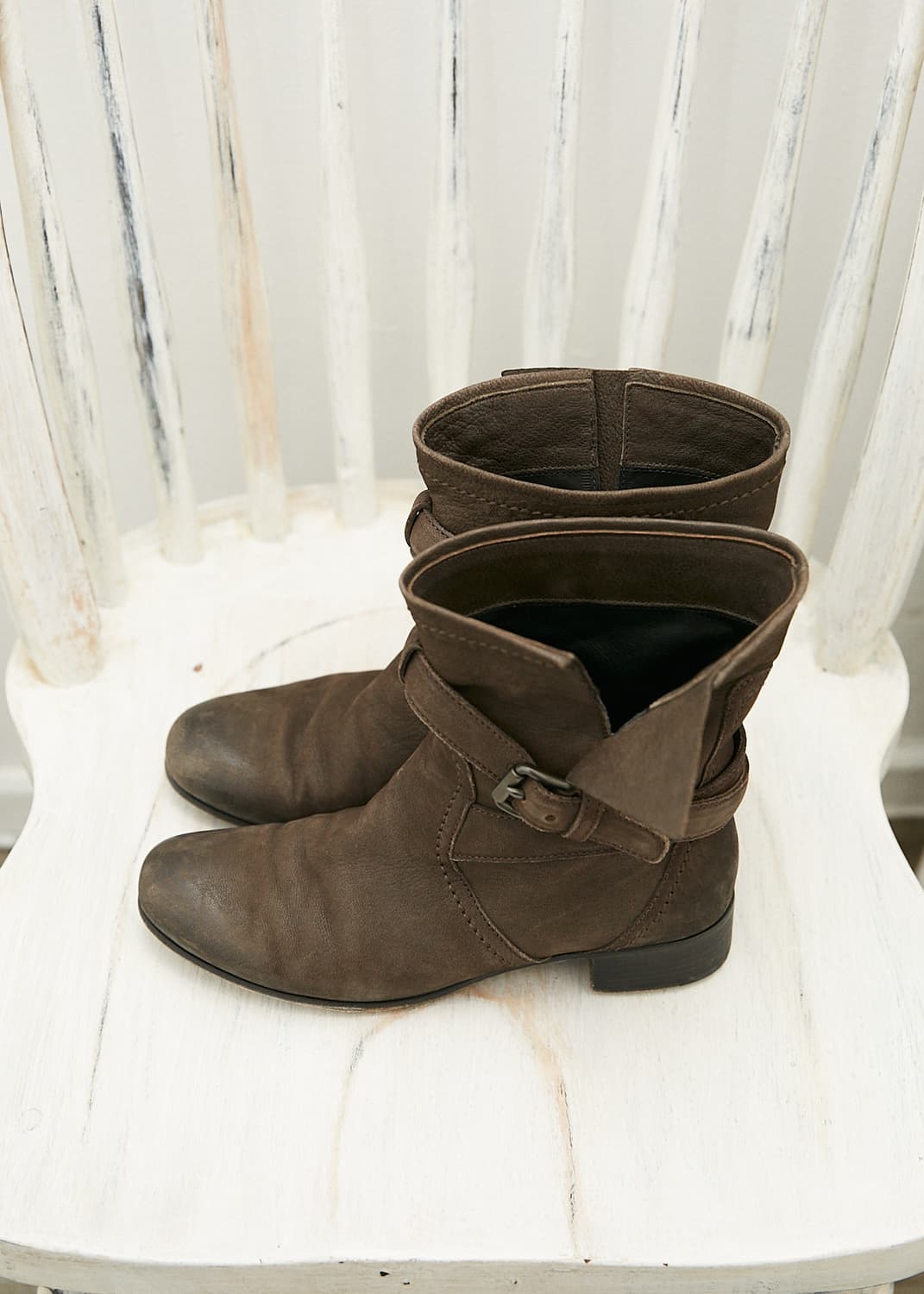 Buckle Strap Moto Boots 상품이미지1