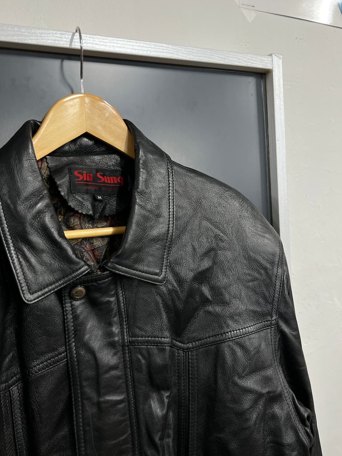 Vintage 오리지널 빈티지 양가죽 봄버 레더 자켓 상품이미지2