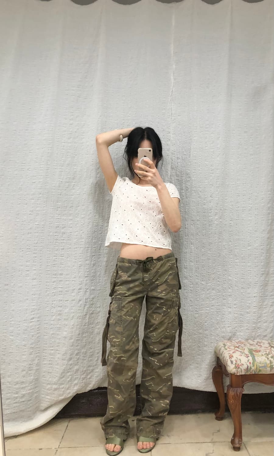Camo string casual pants 상품이미지2
