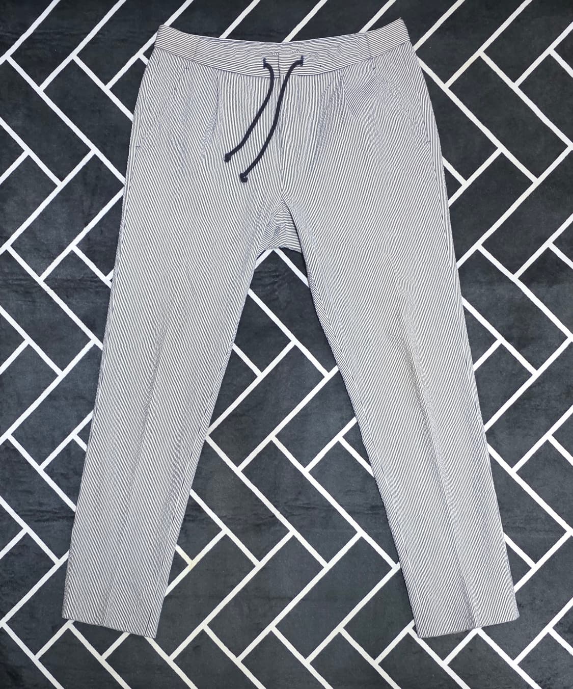 수트서플라이 스트라이프 시어서커 팬츠 상품이미지1