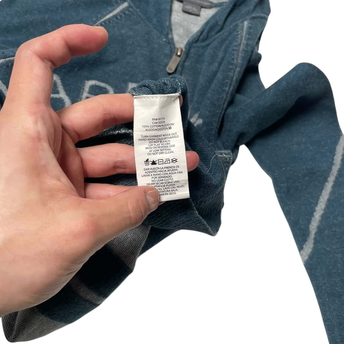 Armani exchange 커브드 라인 집업 후드 상품이미지9