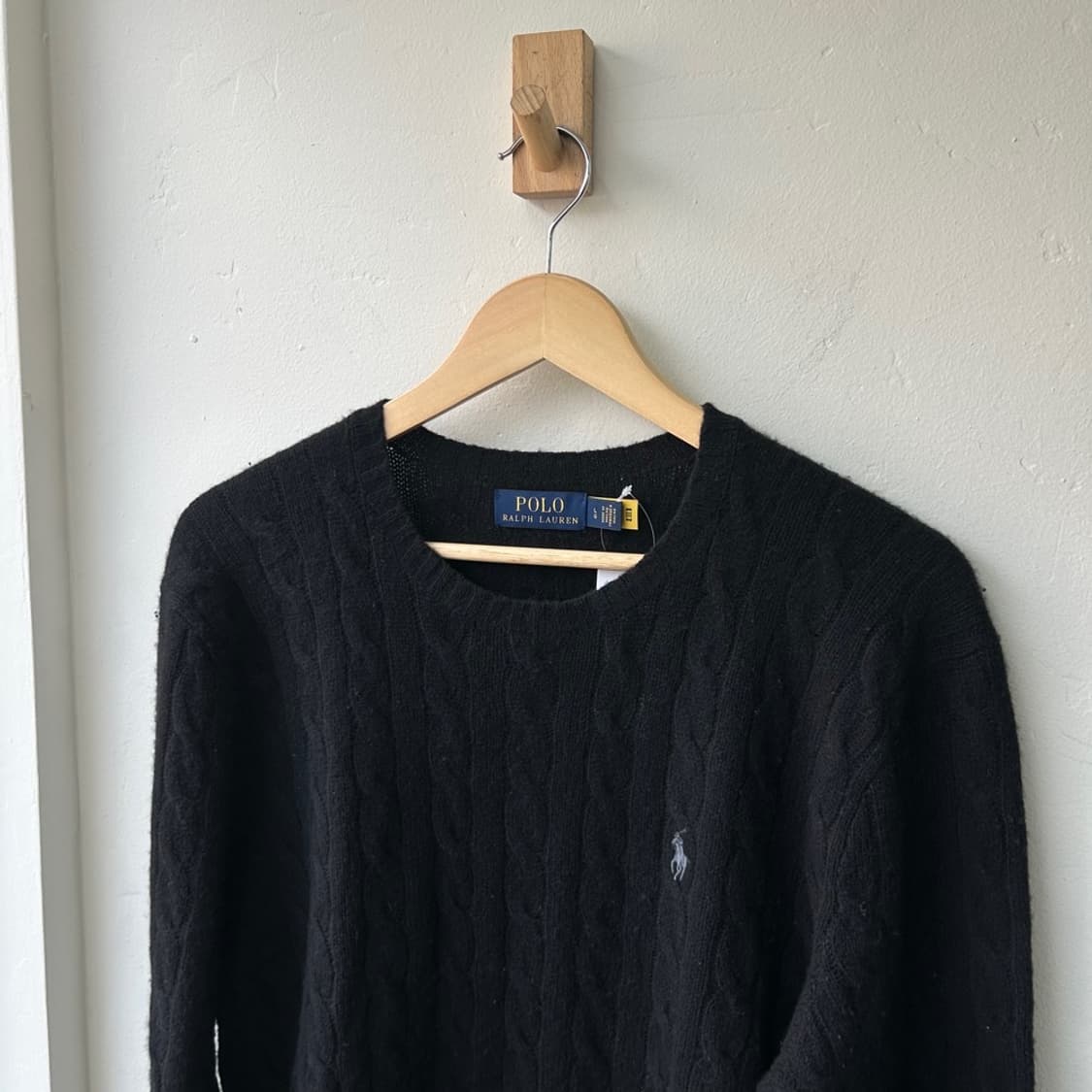 16262 - 폴로 랄프로렌 블랙 케이블 울 니트 (울 90% 캐시미어  상품이미지1
