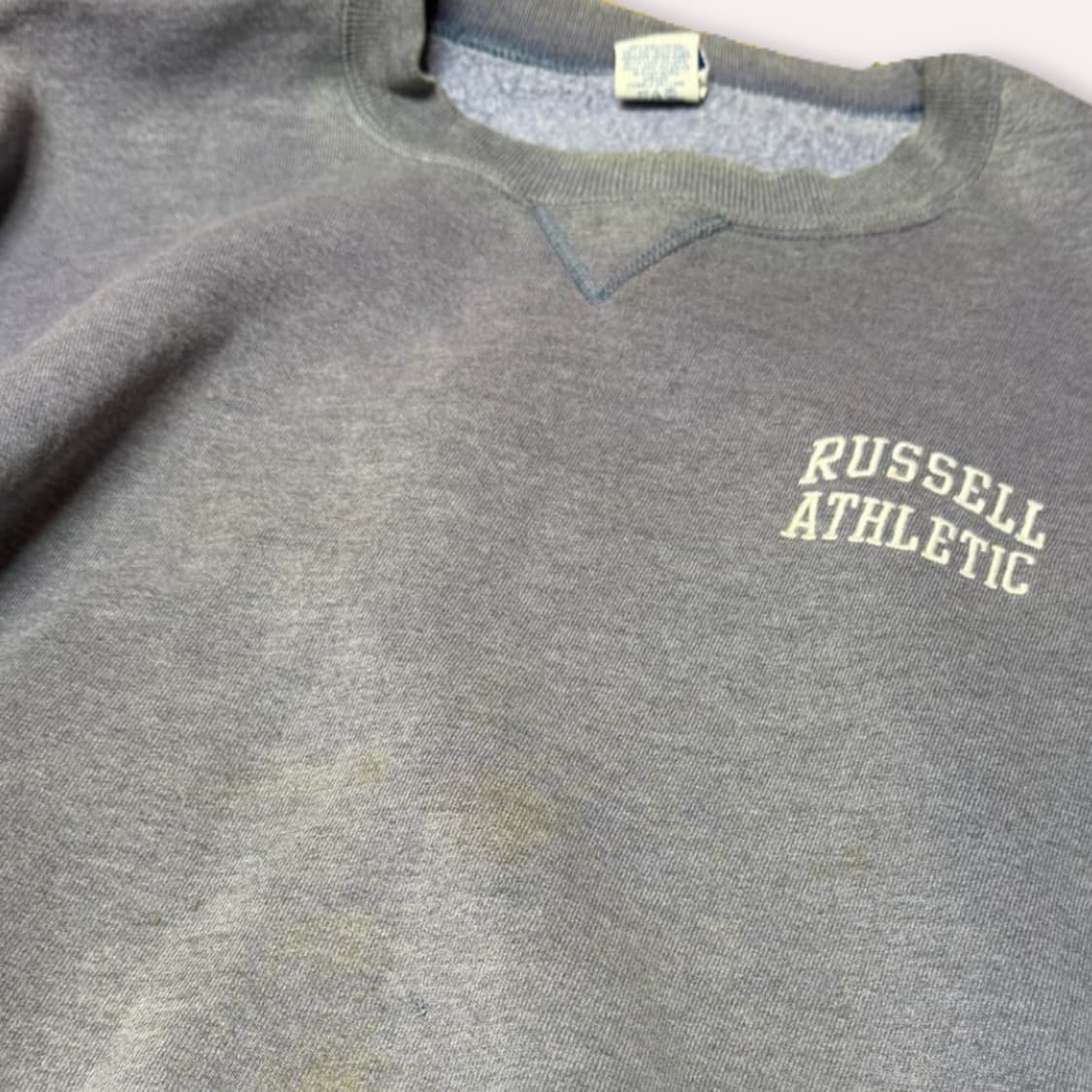 90s Russell Athletic 러셀 페이디드 스웻 상품이미지8