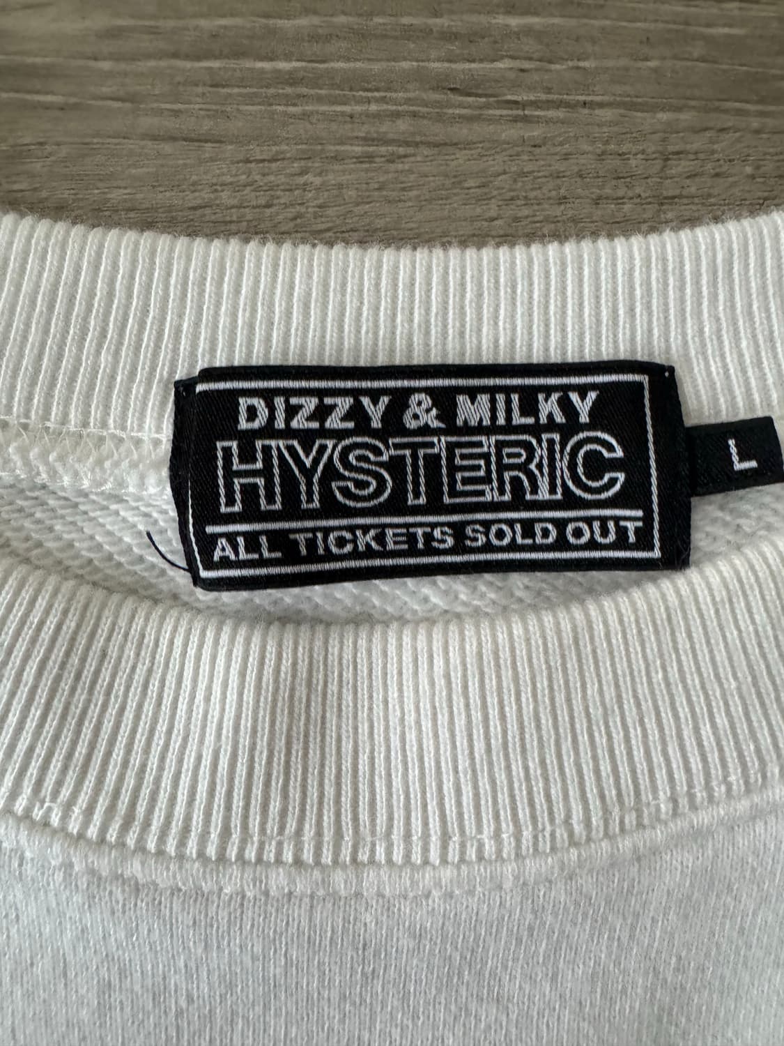 Hysteric Glamour 히스테릭글래머 화이트 맨투맨 상품이미지3