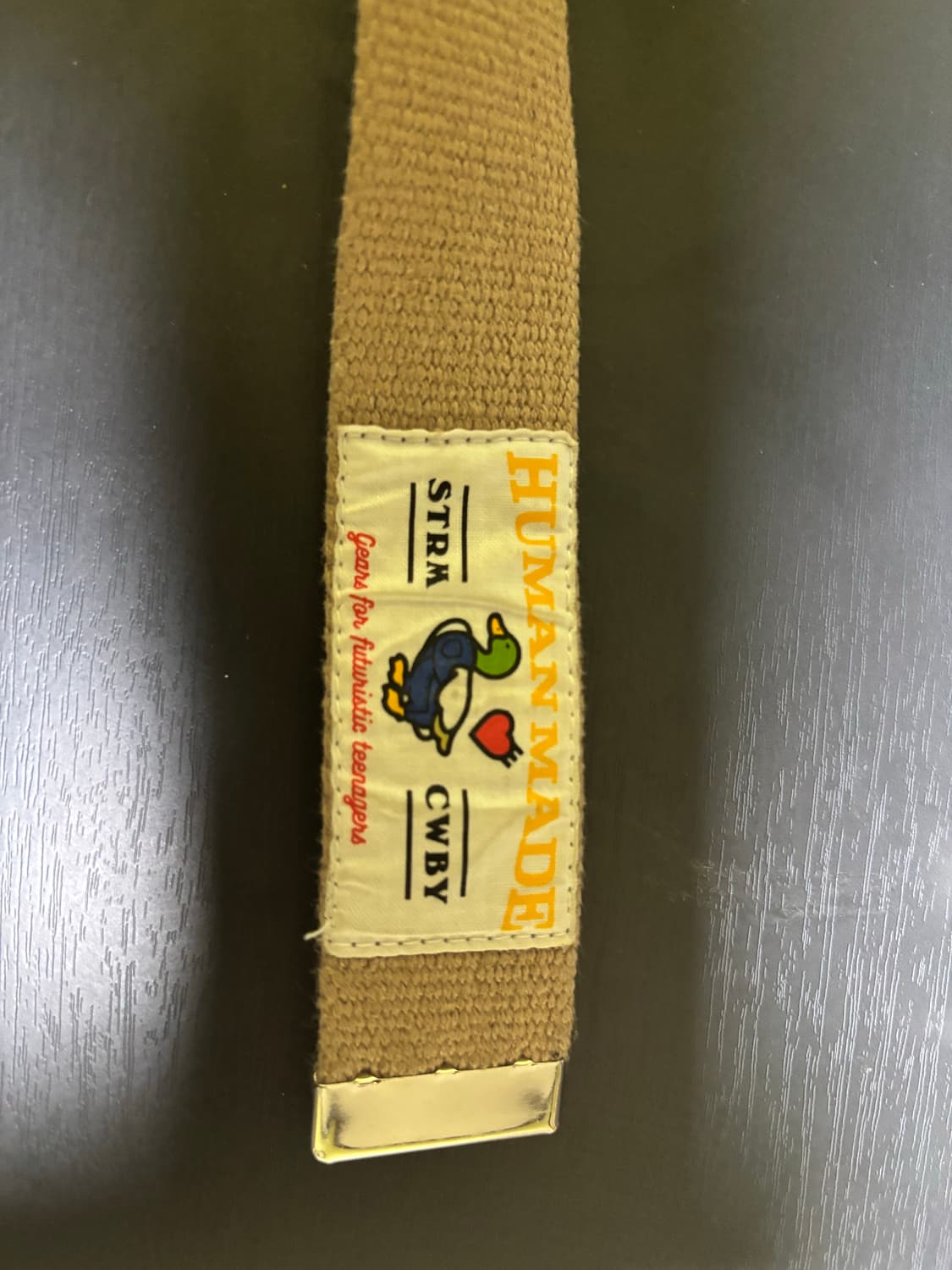 휴먼메이드 웹 벨트 베이지 상품이미지5