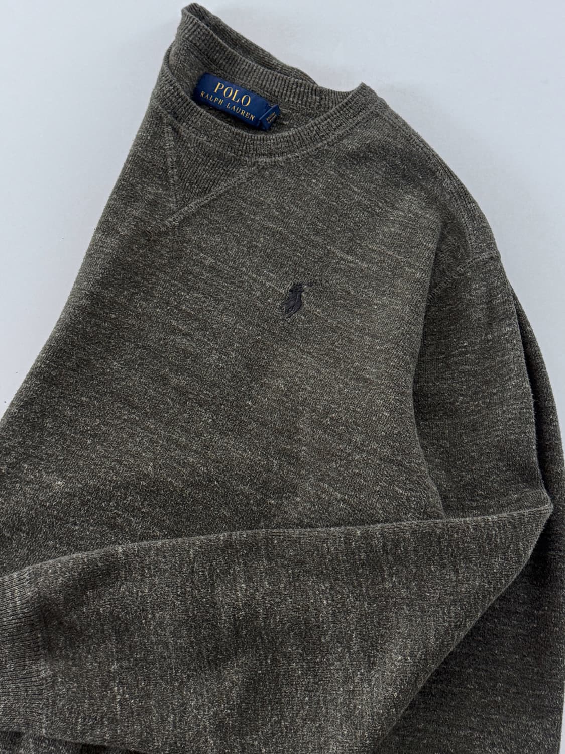 폴로 랄프로렌 신형 카키 헤더 니티드 스웻 셔츠 상품이미지2