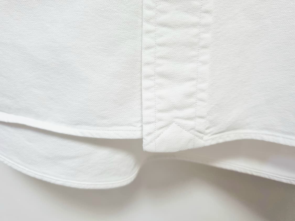 남성 폴로 화이트 흰색 옥스퍼드 긴팔 남방 셔츠 옥스포드 상품이미지4