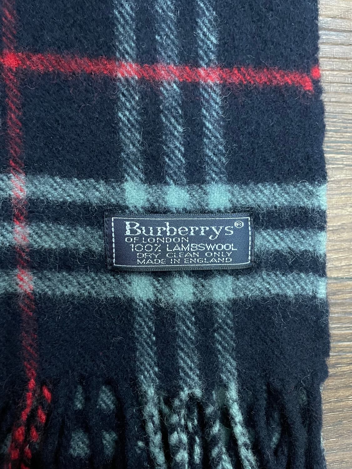 버버리 램스울 노바체크 머플러 목도리 네이비 상품이미지2