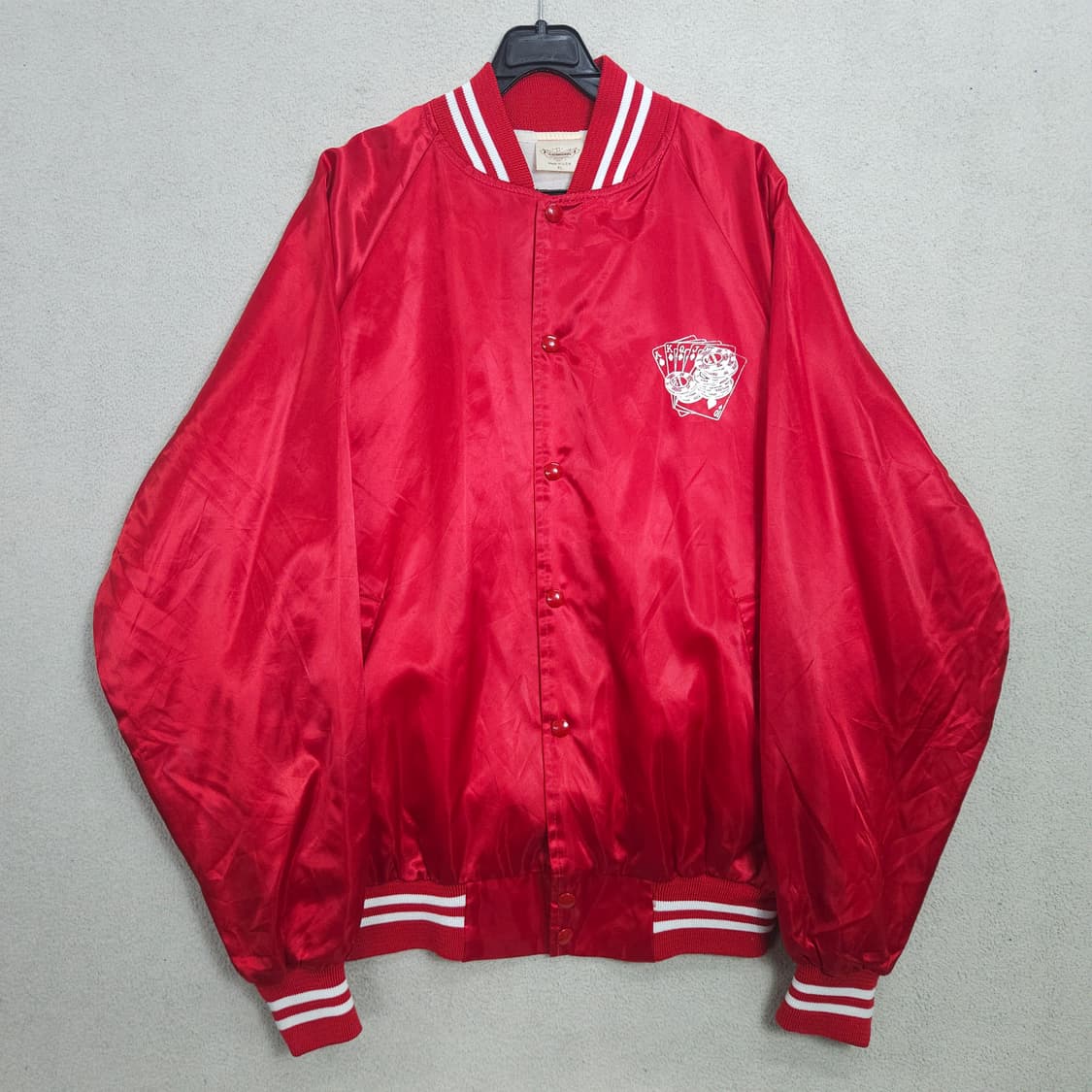 90s 어반 스포츠웨어 사틴 자켓 XL Made in USA 상품이미지1