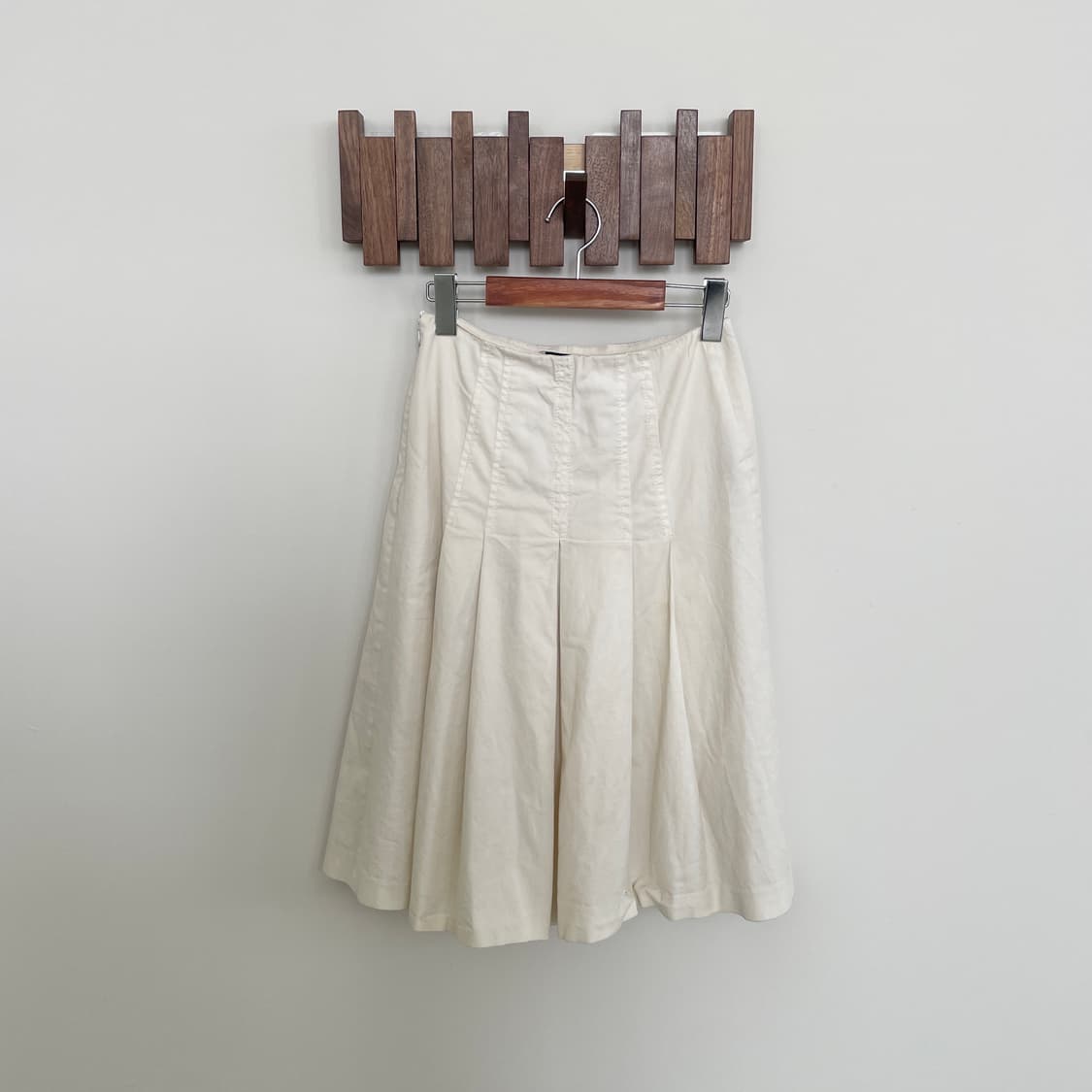 프라다 40|여성55 화이트/아이보리 플레어 스커트 상품이미지2