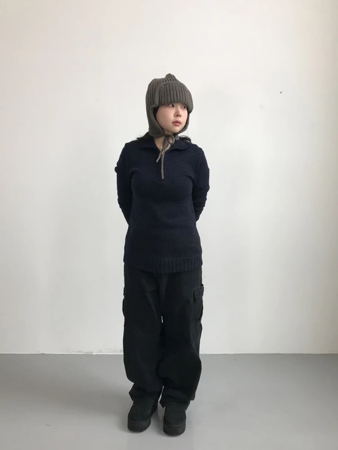 Theory Wool Half Zip Knit Sweater 상품이미지2