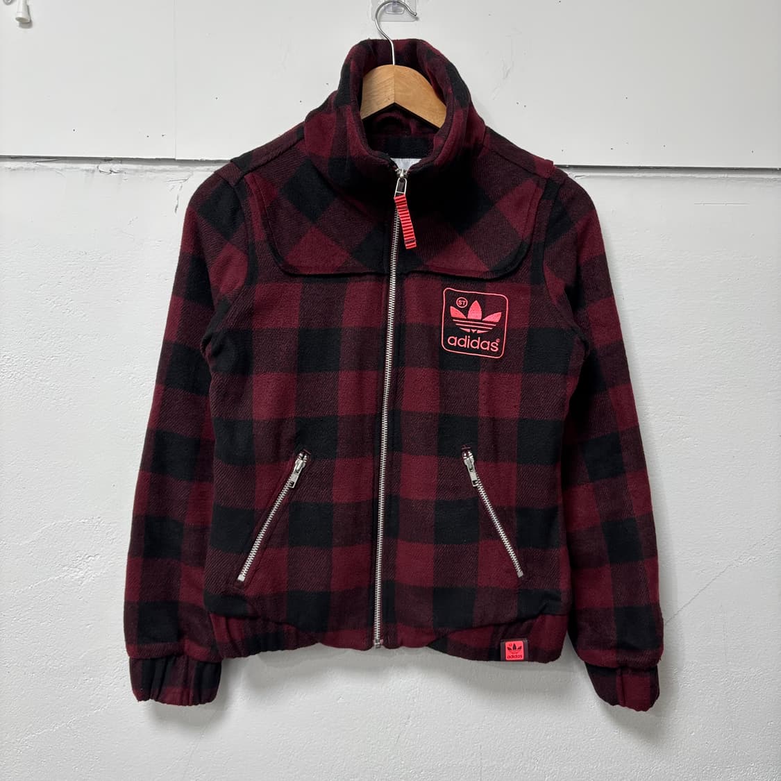 아디다스 체크 y2k 점퍼 상품이미지1