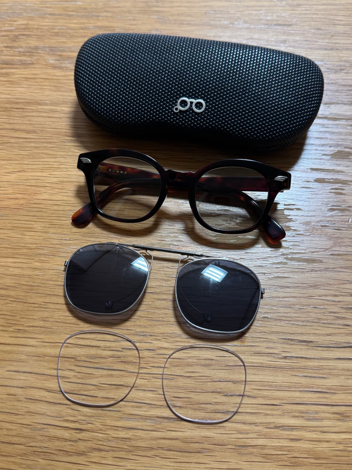 하쿠산메가네 백산안경 윕스 안경 + 선글라스 클립 상품이미지1