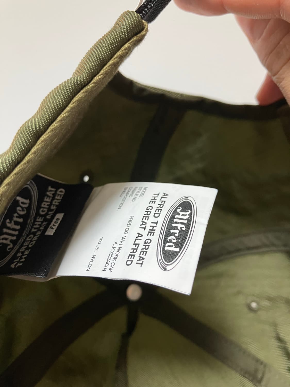 헤리티지플로스 알프레드 사틴 카키 캡 상품이미지4