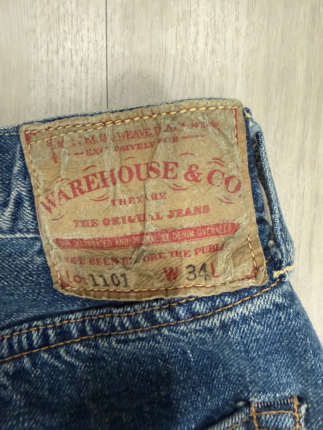 웨어하우스 Lot 1101 2nd-Hand 라이트인디고 34 상품이미지3