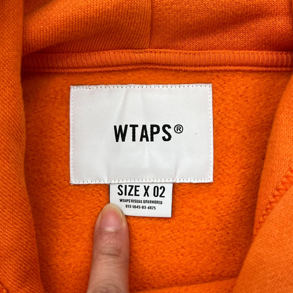 더블탭스 오렌지 후드티 r2492 상품이미지5