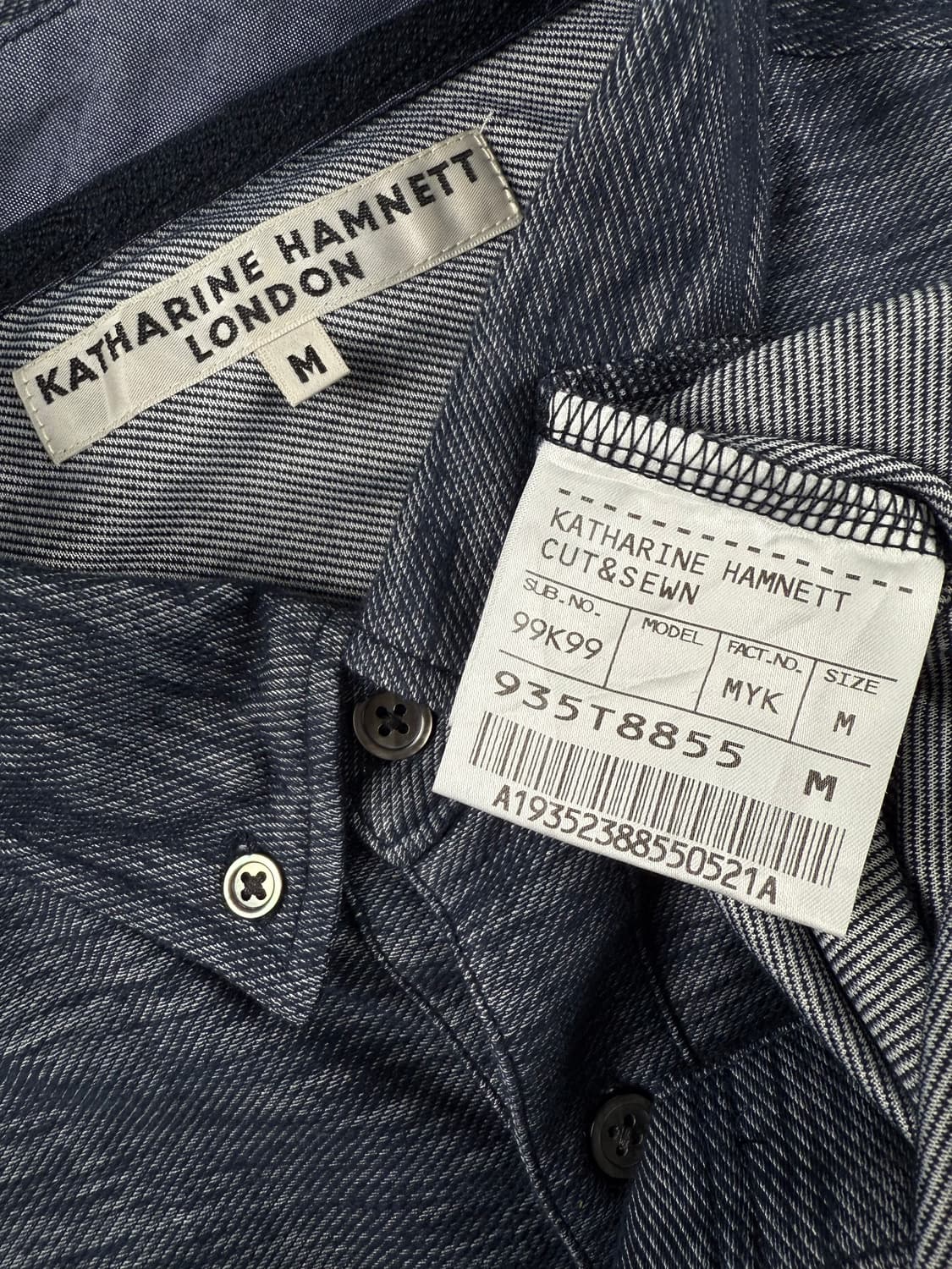 캐서린 햄넷 버튼 반팔 셔츠 상품이미지5