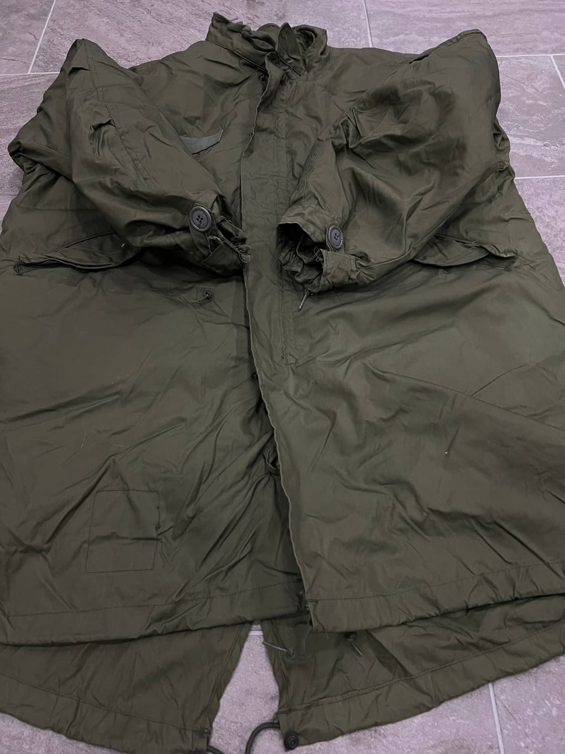(M) M65 피쉬테일 오리지널 개파카 민트 상품이미지7