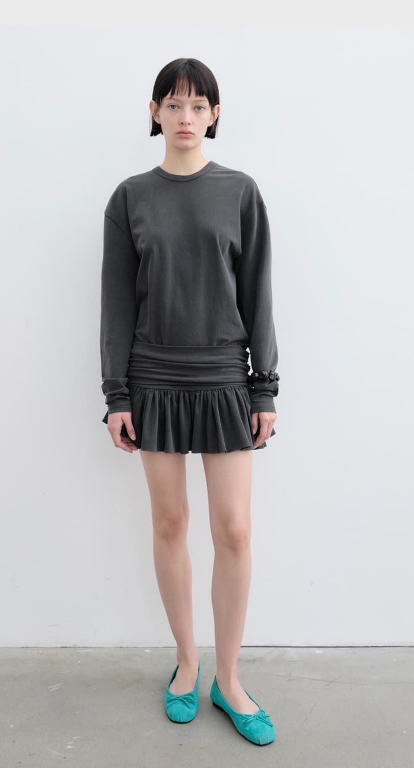 Yunse wrap dress 윤세 롱슬리브 미니원피스 상품이미지1