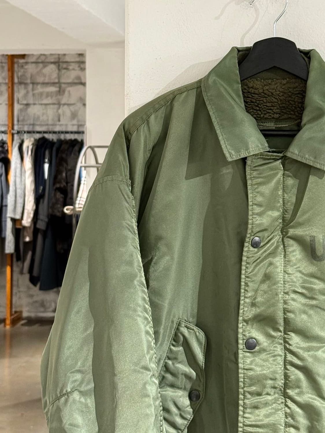 U.S.NAVY 카키 라이트웨이트 플라이트 자켓 상품이미지2