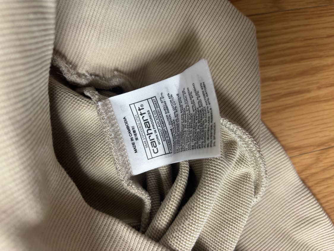 칼하트 WIP 후드티 L  상품이미지4