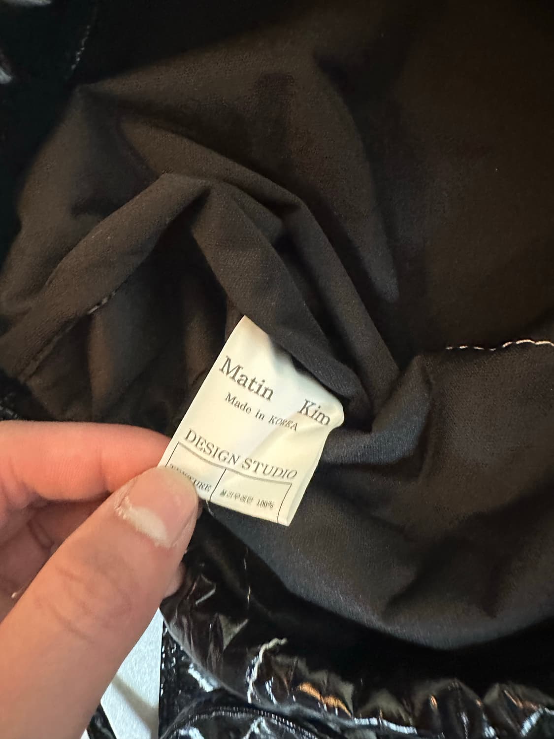 마뗑킴 스트링 백팩 블랙 상품이미지6