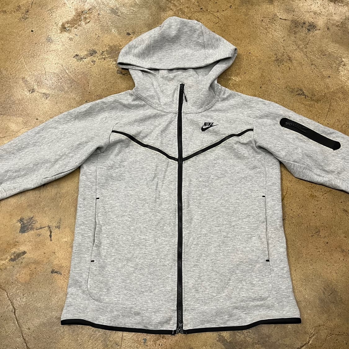 [정품/XL] 나이키 테크 플리스 후드집업 그레이 b16 상품이미지3