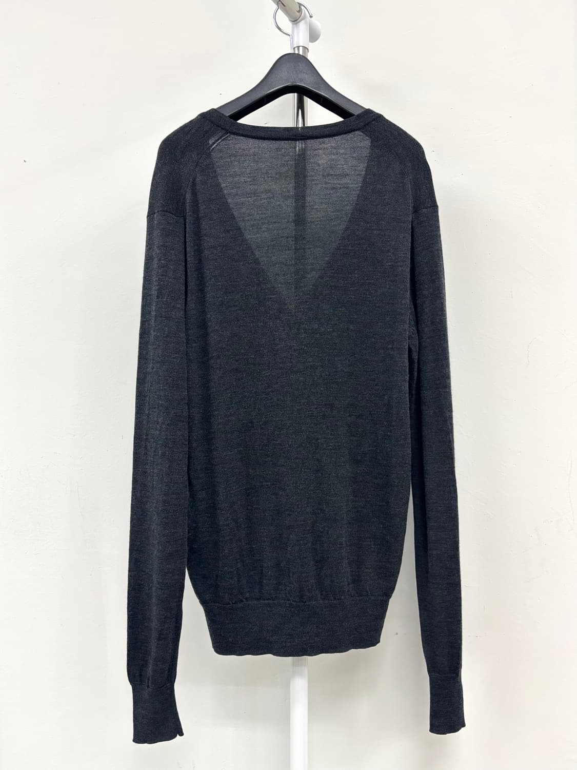 빈티지 차콜 울 실크 가디건 상품이미지8