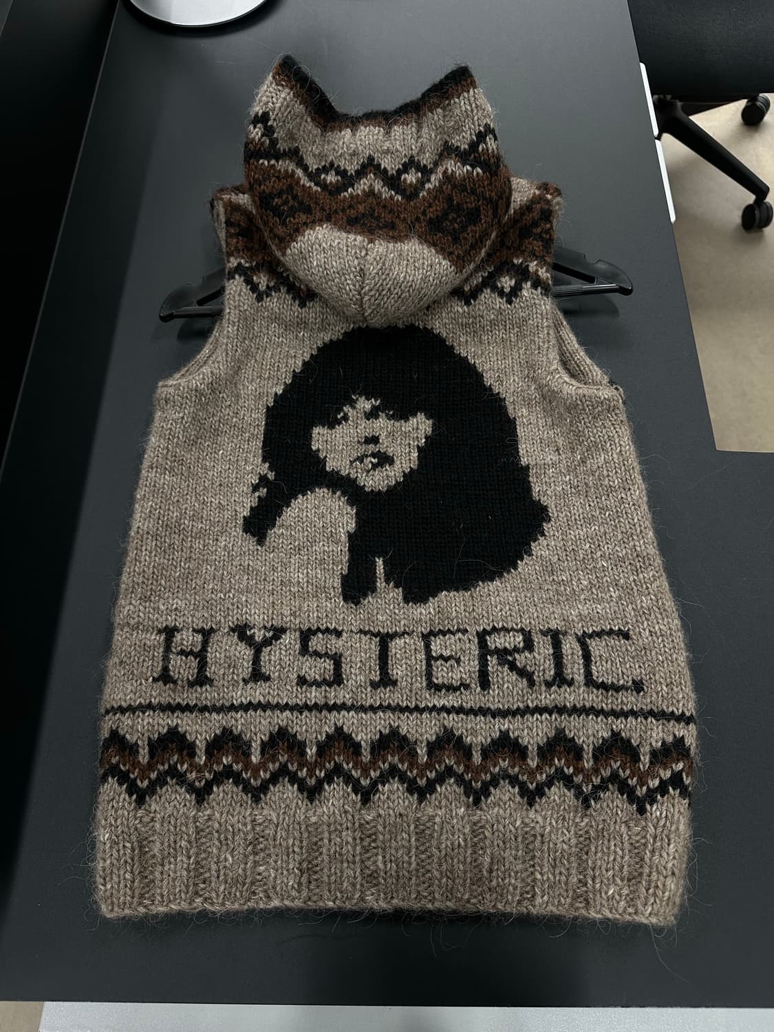 히스테릭글래머 히스걸 코위찬노르딕 울 후드니트 베스트 상품이미지7