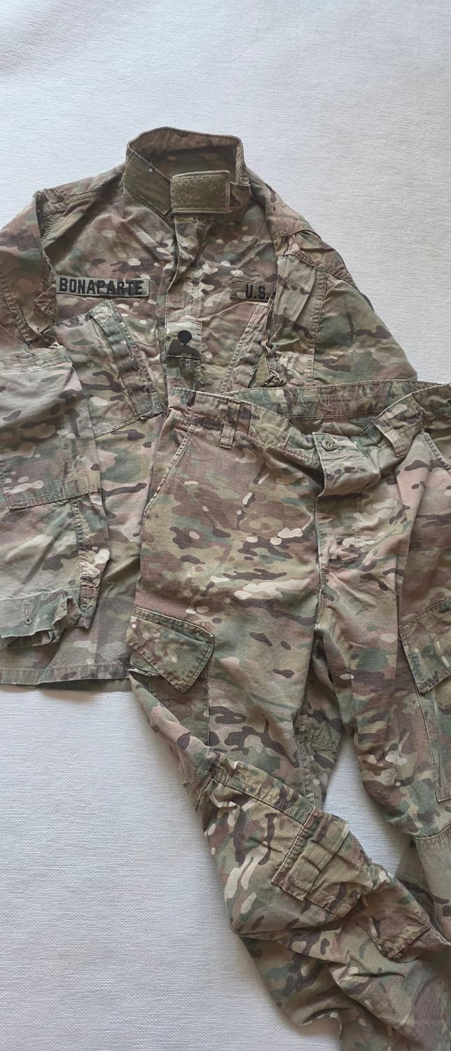 미군 멀티캠 상하의 전투복 상품이미지1