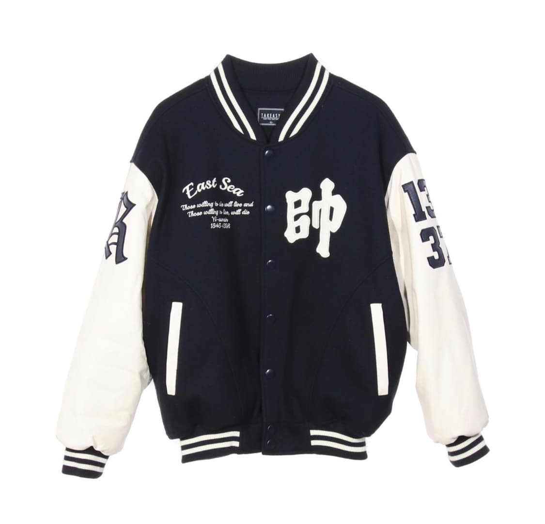 무료배송/ 테이크이지 바시티자켓 네이비 S사이즈 상품이미지1