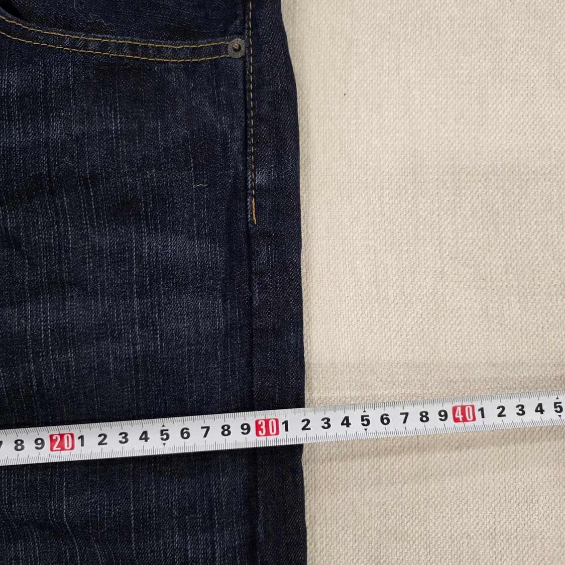 [W38 L32] 새상품 리바이스 504 진청 데님팬츠 1231J 상품이미지8