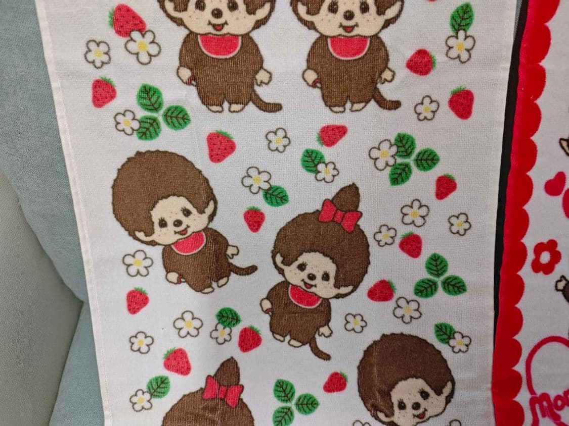 monchhichi 몬치치 페이스 타월 수건 2매 세트 새상품 상품이미지4