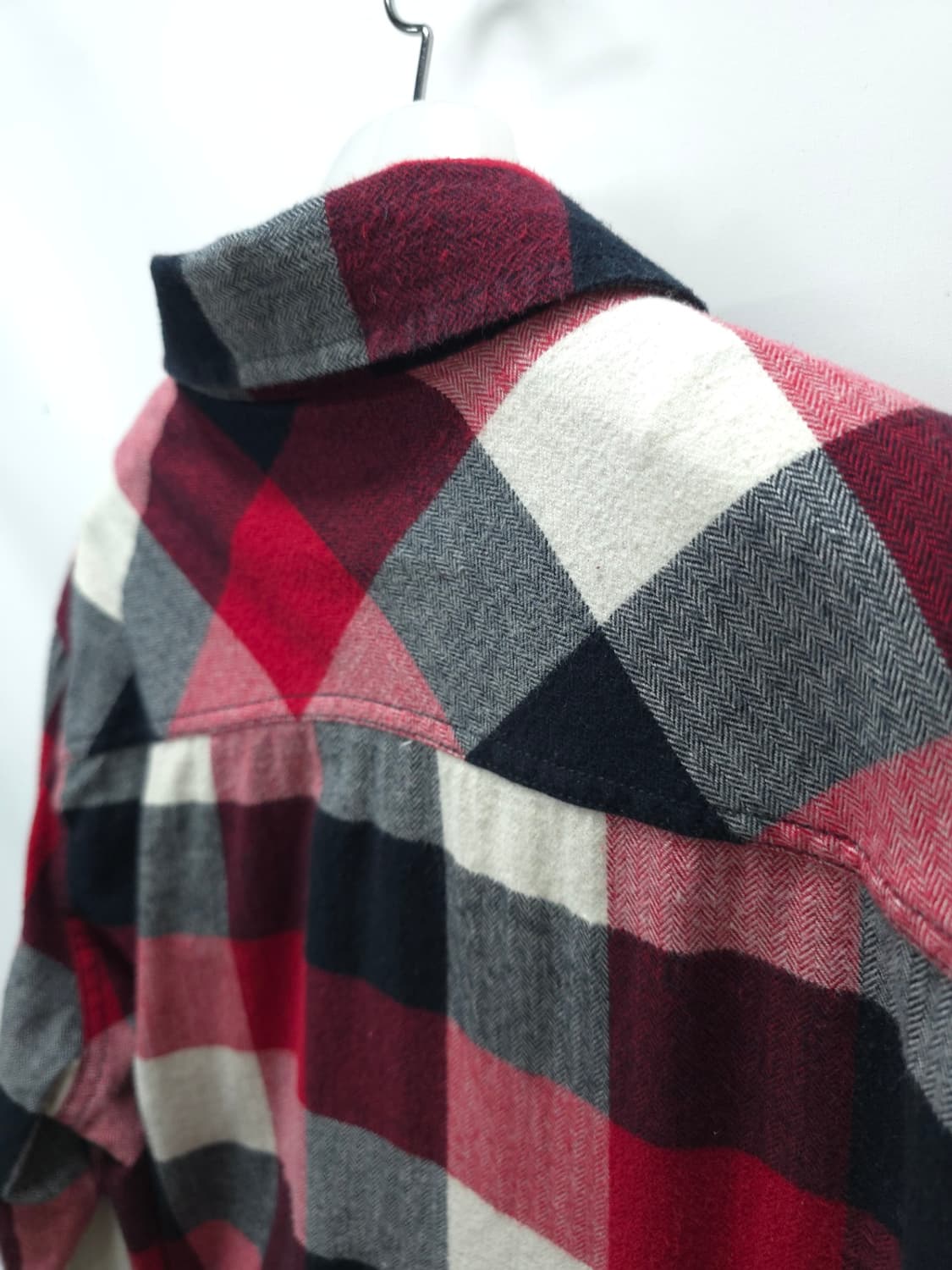 ​반스 체크 플란넬 셔츠 레드 (95) 상품이미지6