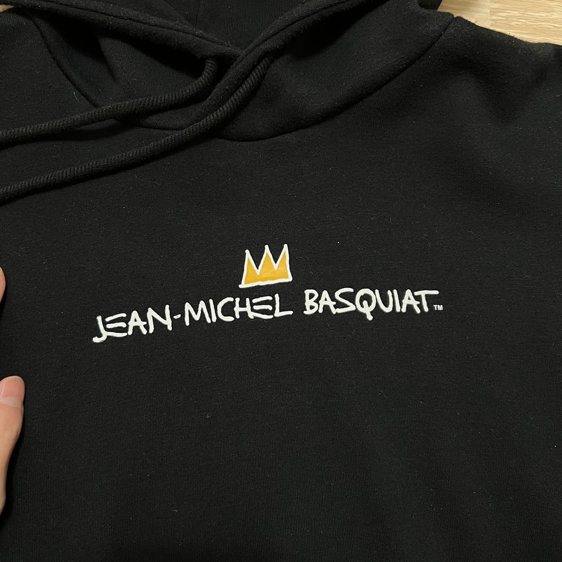 장미쉘 바스키아 클라이드앤 콜라보 빅로고 후드티 [블랙] 2XL/110  상품이미지4